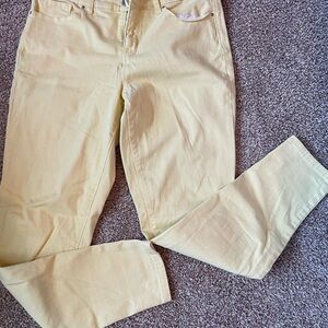 Style & Co Yellow Straight Leg Jeans